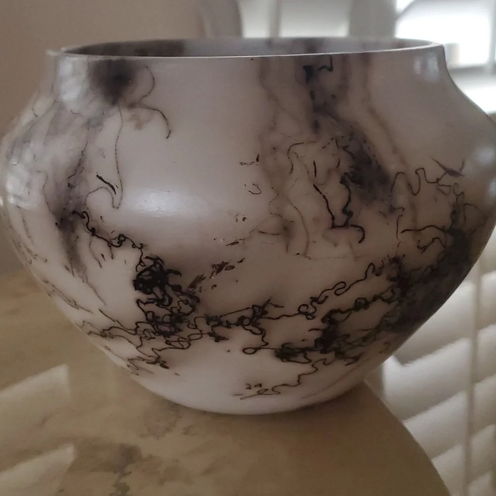 Authentic Navajo Horsehair Vase nwot
